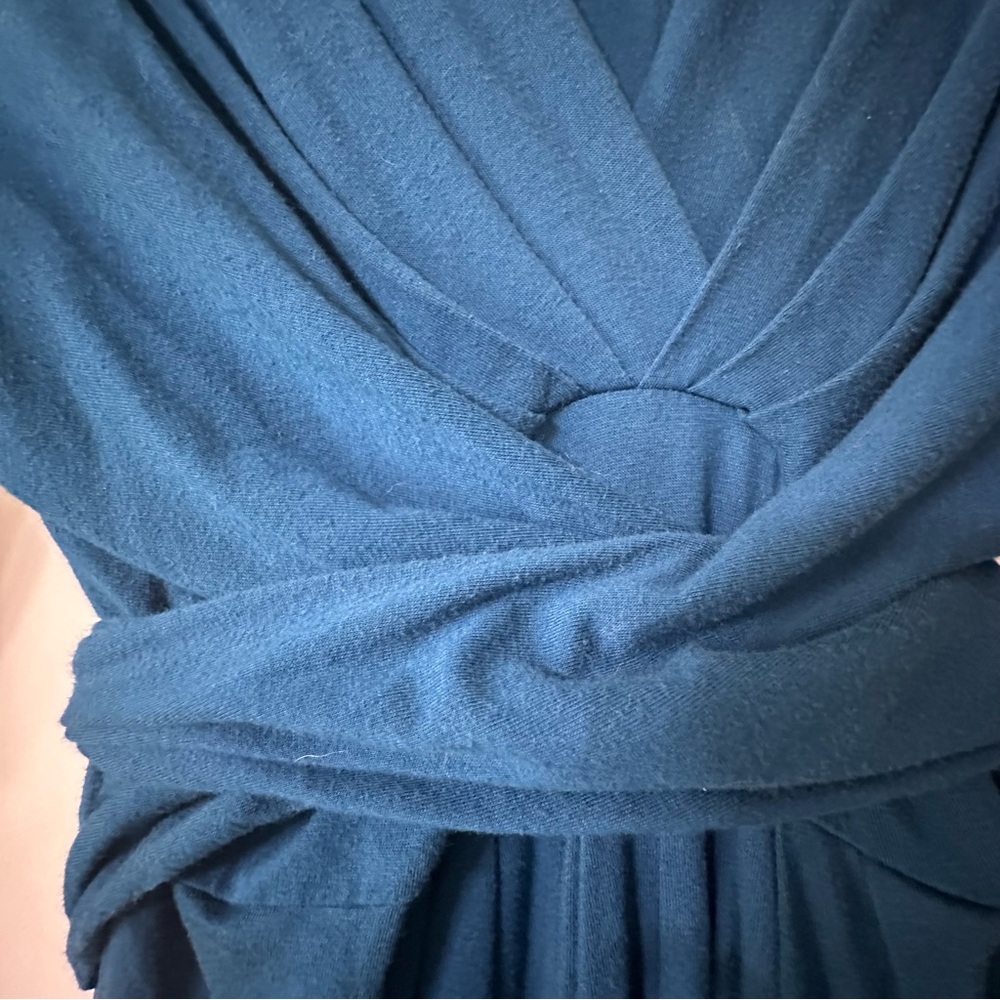 Banana Republic x Issa London Blue Wrap Dress Size L - Picture 3 of 11